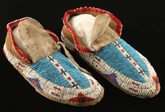 Arapahoe Beaded Moccasins