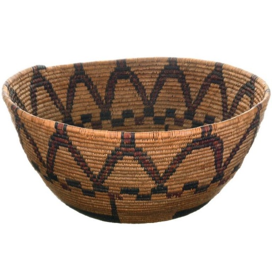 Vintage Jicarilla Apache Polychrome Basket