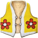 Vintage Plains Indian Beaded Leather Vest