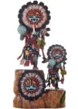 Hopi 2 Sunface Kachina Dolls