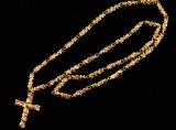 Heavy Gold Nugget Cross & Chain