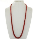 Apple Coral Beaded Indian Necklace