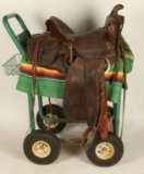 High back saddle made by O J Snyder