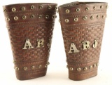 Tooled Leather Cowboy Cuffs