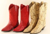 Lot of 4 Pairs of Ladies Cowboy boots