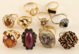 Mixed Lot of 10 Rings