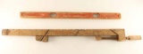 Primitive Wooden Clamp and Level