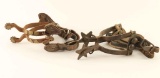 (2) Pairs of Rustic Spurs