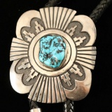 Tommy Singer Sterling & Turquoise Bolo