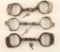 Lot of 3 Handcuffs