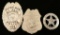 Lot of 3 Badges, Police, Fire & Ranger