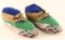 Fully Beaded Plains Indian Moccasins