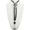 Turquoise Nugget Overlaid Sterling Bolo