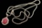 Oval Burmese Rub & Diamond Pendant