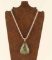Navajo Green Turquoise Gold Pendant