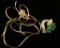 14K Gold Diamond & Emerald Necklace