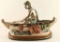 Fine Art Girl on Boat by C.M. Russell