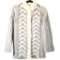 Vintage Fur Coat Gray Cream Ladies Jacket