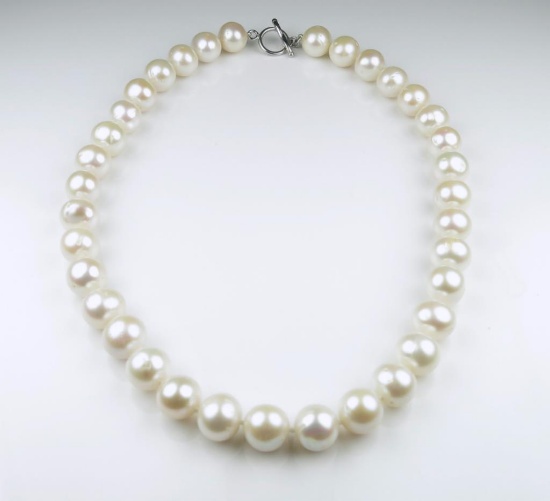 Alluring Large Pearl Necklace