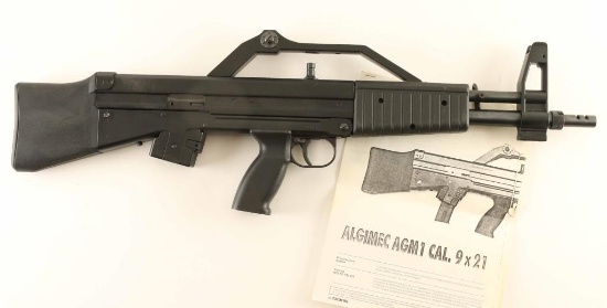 Al Gi Mec AGM 1 Carbine 9mm SN: 00127