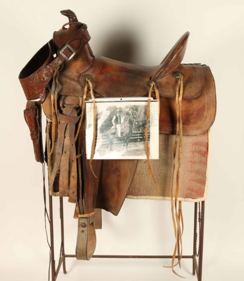 Western Herford Saddle with story