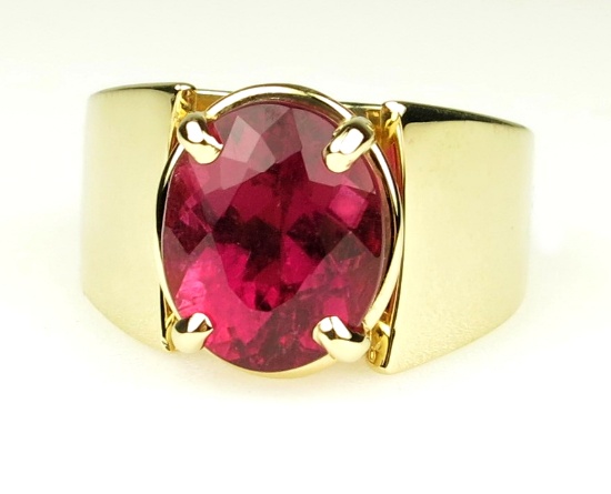 Bold and Beautiful Pink Tourmaline Ring