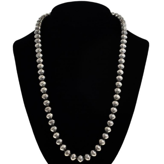 Navajo Desert Pearl Aztec Bead Necklace
