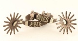 Silver Overlaid Spurs