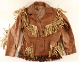 Leather Fringe Jacket