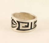 Hopi Band Ring by Raymond Kyasyousie