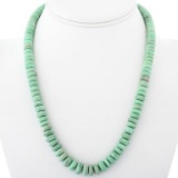 Green Variscite 9mm Bead Necklace