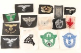 Lot of German WWII Military Cloth Insignia