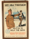 Framed WWI Poster