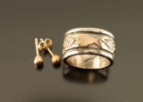 Sterling and Gold overlay Ring
