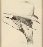 Two Cowboy Prints by Shoofly & Borein