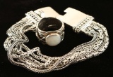 Sterling Silver Bracelet and Ring