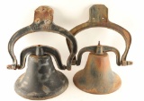 2 Antique Bells and a Vintage Vice