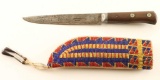 Sioux Beaded Knife Sheath & Knife