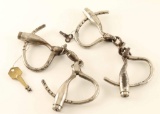 Lot of 2 Antique Handcuffs