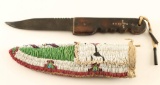 Sioux beaded Knife Sheath & Knife