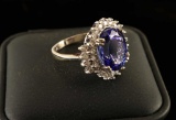 Stunning Tanzanite & Diamond Ring Set