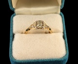 Art Deco Era Diamond ring set