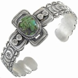 Carico Lake Turquoise Sterling Silver Cuff