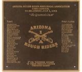 Bronze Rough Rider Plaque