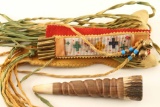 Horn Indian Pipe & Bag