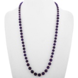 Navajo Amethyst Gold Bead Necklace