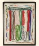 Good framed collection of older trade necklaces