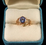 Light Blue Sappire ring-set