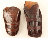 Lot of (2) Double Loop Holsters