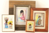 Lot of DeGrazia Prints & Needle Point